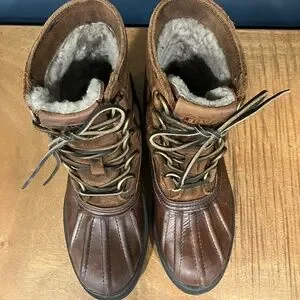 Frye Riley D-Ring Waterproof Lace-Up Sherpa Lined Duck Boots. Sz 7 Frye | Shoes | Frye Riley Dring Waterproof Laceup Sherpa  main image 4